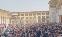 Şam'da tarihi Emevi Camii’nden Gazze’ye destek: 'İdam yasası'na büyük tepki!