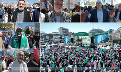 Mevlid-i Nebi etkinliğine katılan yaşlılardan İslam ülkelerine mesaj