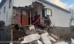 Ağrı'da ki depremde hasarın boyutu kameralara yansıdı