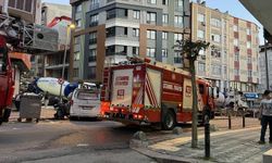 İnşaat sırasında yan binanın duvarı yıkıldı!