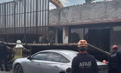 Ankara'da binanın duvarı çöktü