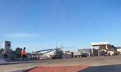 Askeri helikopter kalkıştan hemen sonra yere düştü!
