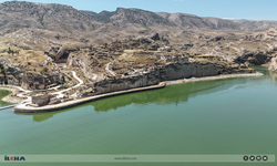 Hasankeyf'te su seviyesi yeniden yükseldi