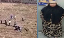 Oğluna sınavda okul balkonunun altından kopya vermeye çalışan anne yakalandı