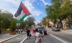 İsveç'te israil protesto edildi!