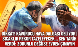 Dikkat! Kavurucu hava dalgası geliyor | Sıcaklık rekor tazeleyecek... Şen tarih verdi: Zorunlu değilse evden çıkmayın