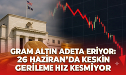 Gram altın adeta eriyor: 26 Haziran'da keskin gerileme hız kesmiyor