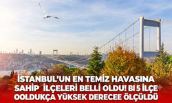 İstanbul’un en temiz havasına sahip ilçeleri belli oldu! Bu 5 ilçe oldukça yüksek  derecede ölçüldü
