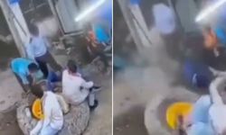 Lastik şişirme işlemi faciayla sonuçlandı! İşte o anlar..