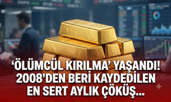 Altın'da 'ölümcül kırılma' yaşandı! 2008’den beri kaydedilen en sert aylık çöküş…