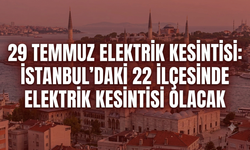 29 Temmuz Elektrik Kesintisi: İstanbul’daki 22 İlçesinde Elektrik Kesintisi Olacak