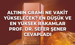 Altının gramı ne vakit yükselecek? En düşük ve en yüksek rakamlar neler?  Prof. Dr. Sefer Şener cevapladı
