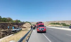 Kaza yapan otomobil alev alarak yandı: 1 ölü, 1 ağır yaralı!