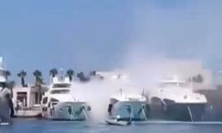 Muğla'da marinaya demirli lastik botta patlama!