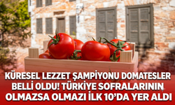 Küresel lezzet şampiyonu domatesler belli oldu! Türkiye sofralarının olmazsa olmazı ilk 10’da yer aldı