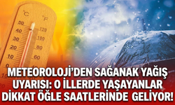 Meteoroloji'den sağanak yağış uyarısı: O illerde yaşayanlar dikkat öğle saatlerinde geliyor!