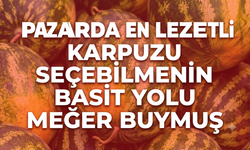 Pazarda en lezzetli karpuzu seçebilmenin basit yolu meğer buymuş
