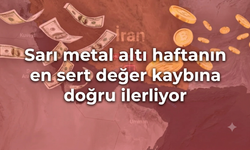 Sarı metal altı haftanın en sert  değer kaybına doğru ilerliyor