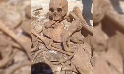 TOKİ inşaatı kazısında insan kemikleri bulundu