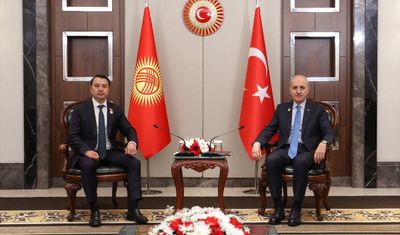 TBMM Başkanı Kurtulmuş, Kırgızistan Jogorku Keneş Başkanı Mamataliyev ile görüştü