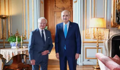 İsveç Kralı Carl XVI Gustaf, TBMM Başkanı Kurtulmuş'u kabul etti!