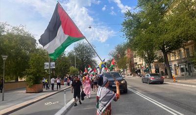 İsveç'te israil protesto edildi!