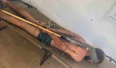 İşgal askeri Filistinli esire işkence yaptı, fotoğrafını "Günaydın" notuyla paylaştı!