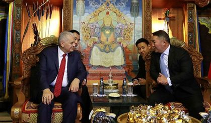 Yıldırım, Moğolistan Cumhurbaşkanı Battulga ile görüştü