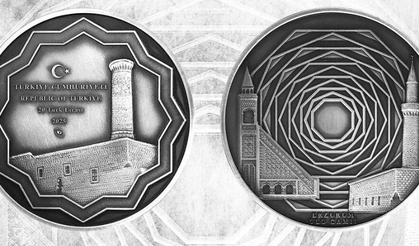 Erzurum Ulu Camii için hatıra parası bastırıldı. İşte o para!