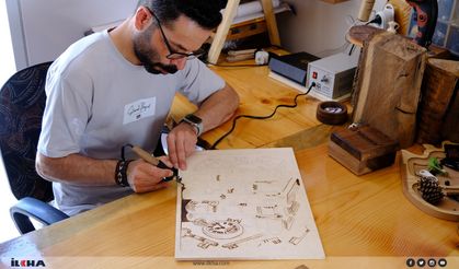 Ömrünü yitiren ceviz ağaçlarını sanat eserine dönüştürüyorlar