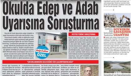 Disiplin talebi suç sayıldı…OKULDA EDEP VE ADAB UYARISINA SORUŞTURMA