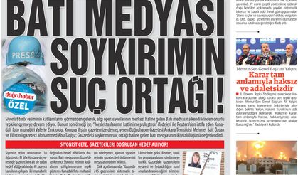 Reuters’tan istifa eden muhabir:  BATI MEDYASI  SOYKIRIMIN SUÇ ORTAĞI!