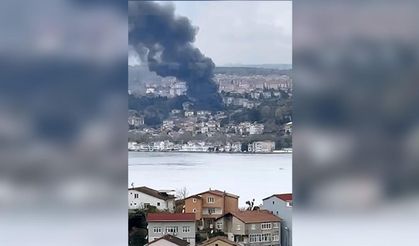 İstanbul'da iş yeri yangını