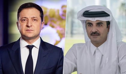Katar Emiri ile Zelenskiy bölgesel gelişmeleri görüştü