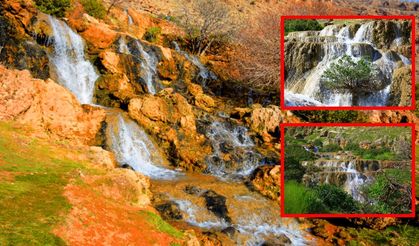 Mardin'in Pamukkale'si havadan görüntülendi