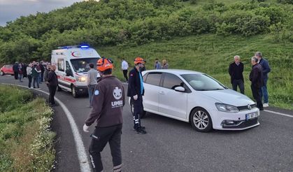 İki otomobil çarpıştı: 8 kişi yaralandı