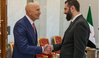 Suriye Cumhurbaşkanı Şara, Barrack'ı kabul etti