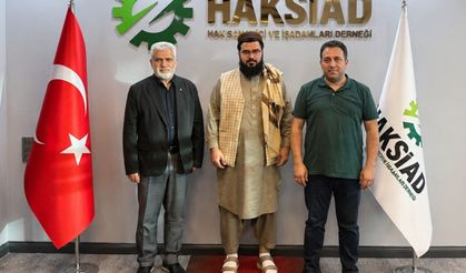 Afganistan Maliye Bakan Yardımcısı Mansoor’dan HAKSİAD’a ziyaret