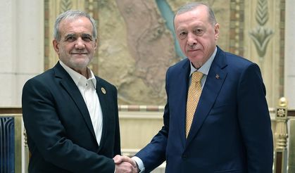 Cumhurbaşkanı Erdoğan, Pezeşkiyan ile görüştü