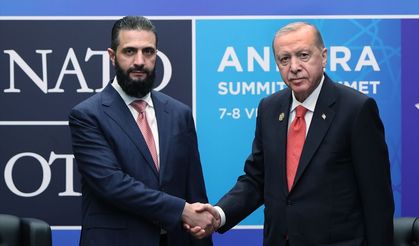 Cumhurbaşkanı Erdoğan, Şara ile bir araya geldi