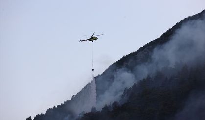 Antalya'da orman yangınına böyle müdahale edildi