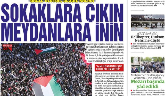 “Gazze ölüyor, sessiz kalma” SOKAKLARA ÇIKIN  MEYDANLARA İNİN