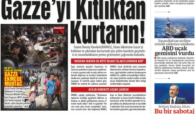 HAMAS’tan çağrı: Ümmet sorumluluğunu üstlensin GAZZE’Yİ KITLIKTAN KURTARIN!