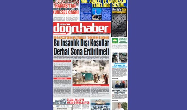 DSÖ: Gazze'deki hastaneler "çöküşün eşiğinde  BU İNSANLIK DIŞI KOŞULLAR  DERHAL SONA ERDİRİLMELİ