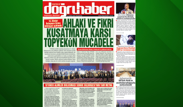 10. Alimler Buluşması Sonuç Bildirgesi: Ahlaki ve Fikri Kuşatmaya Karşı Topyekûn Mücadele