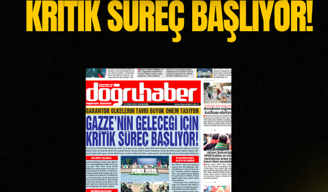 Garantör ülkelerin tavrı büyük önem taşıyor  GAZZE’NİN GELECEĞİ İÇİN  KRİTİK SÜREÇ BAŞLIYOR!