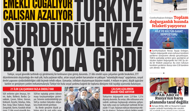 Emekli Çoğalıyor, Çalışan Azalıyor Türkiye Sürdürülemez Bir Yola Girdi