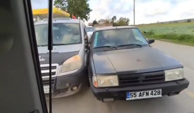 Trafiği tehlikeye düşüren magandaya ceza!