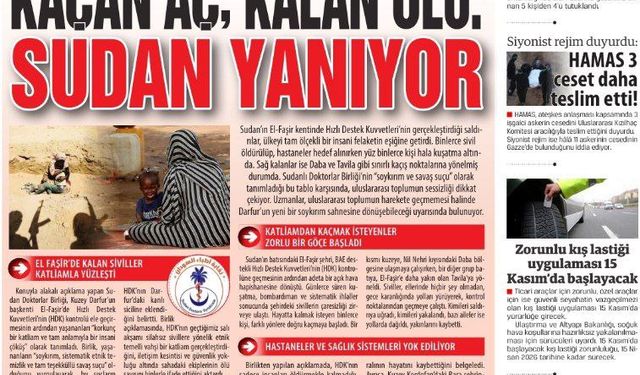 KAÇAN AÇ, KALAN ÖLÜ: SUDAN YANIYOR