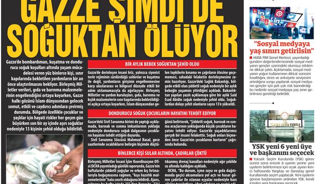 Gazze Soğuktan Ölüyor